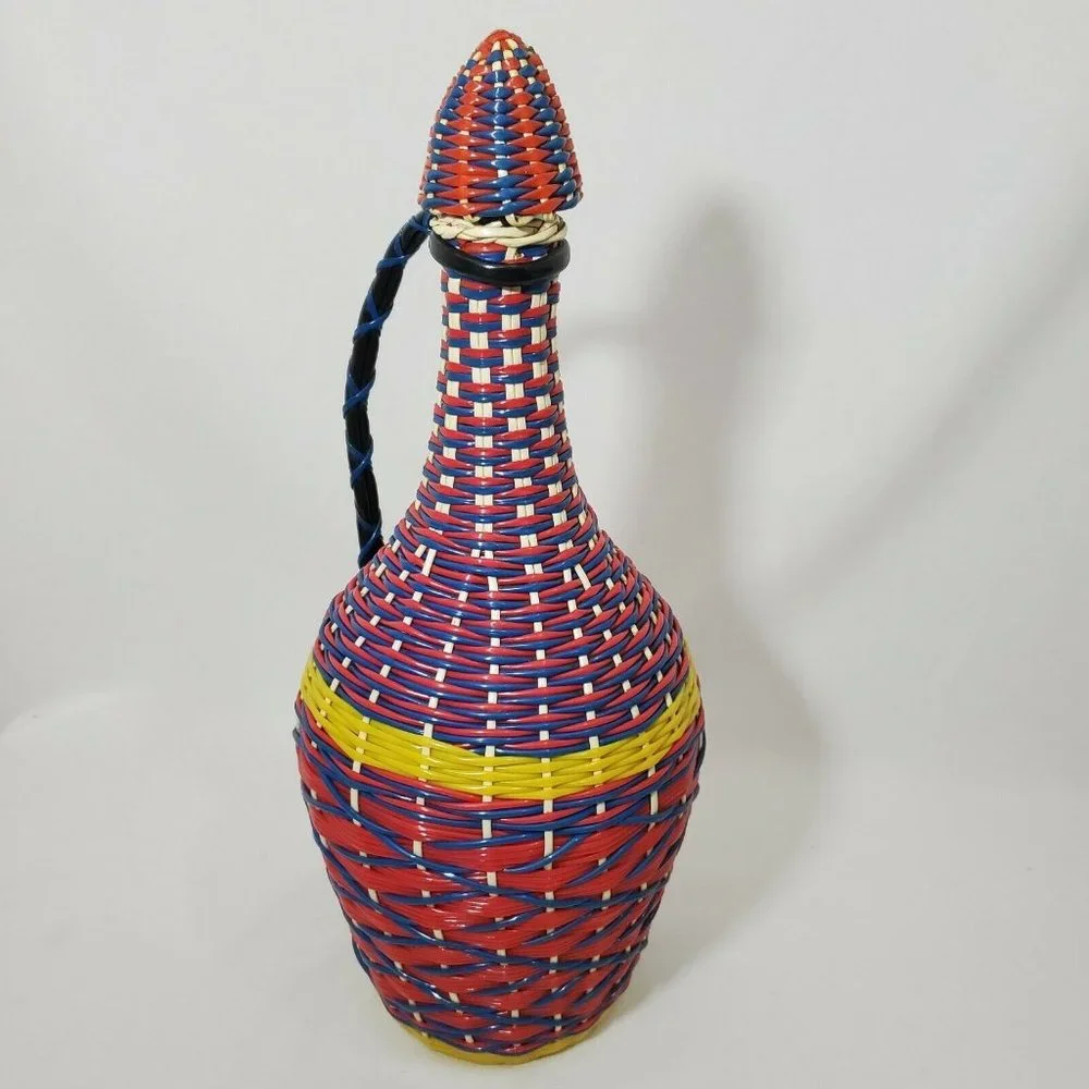 Vintage VIRESA Glass Demijohn Bottle Wine Decanter - Picture 3 of 11